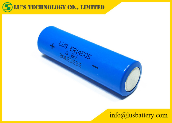 Спиральная батарея хлорида Thionyl лития батареи лития v 2400mah клетки ER14505 AA 3,6