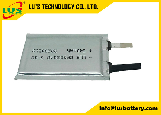 Тонкая батарея лития CP203040 3.0v 340mah для Trackable умного ярлыка