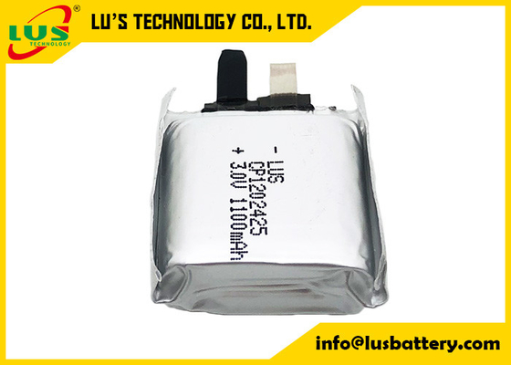 Клетка батареи 3V 1100mah марганца лития мешка CP1202425 ультра тонкая для установки PCB