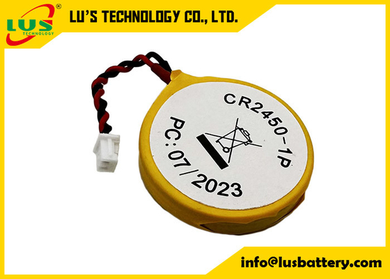 Высокопроизводительный эквивалент IEC CR2450 CMOS батарея CR 2450 BIOS кнопочная ячейка с кабелем и разъемом для ПКБ