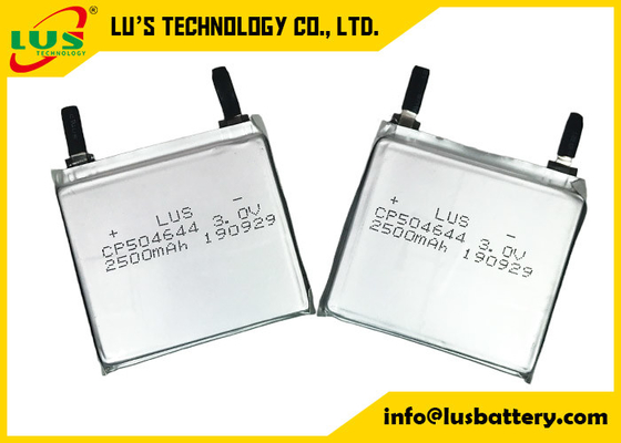 Мягкая клетка батареи 2500mah 3V LiMnO2 полимера лития пакета CP504644 ультра тонкая