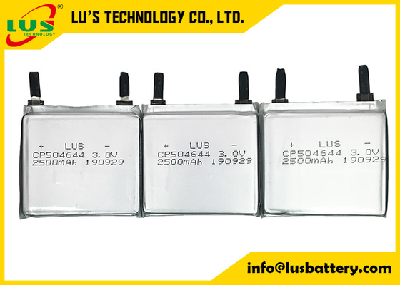 Ультра тонкая облегченная батарея лития LiMnO2 3V 2500mah CP504644