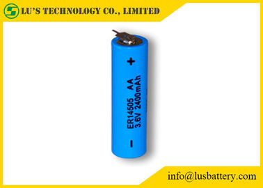 Батареи батареи 3.6в 2400мах хлорида Тхионыл лития АА 3,6 в 2.4Ах размера ЭР14505 устранимые определяют размер АА