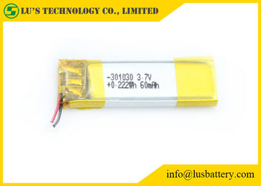 литий-ионный аккумулятор батареи ЛП301030 полимера лития 3.7В 60мах перезаряжаемые небольшой для продуктов электроники
