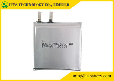 Подгонянные гибкие батареи клетки 3.0В 1900мах лимно2 батареи лития Кп355050 3В тонко