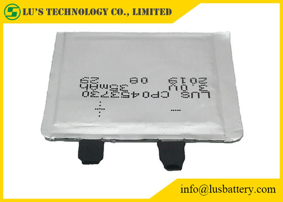 Батарея лития толщины 3v 35mah Limno2 CP0453730 0.4mm