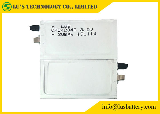 батарея лития призменное CP042345 3.0V 30mAh Limno2 не перезаряжаемые
