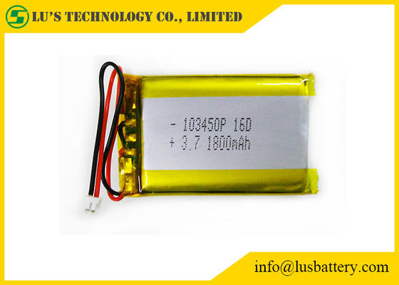 батарея 3.7V 1800mah полимера иона лития толщины LP103450 10.0mm