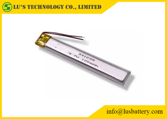 Призменная Limno2 батарея LP331055 3.7v 120mah полимера лития размера 331055