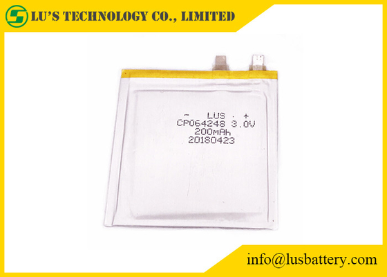 Батарея лития 200mah RFID ETC ультра тонкая 3.0v CP064248 для бирок