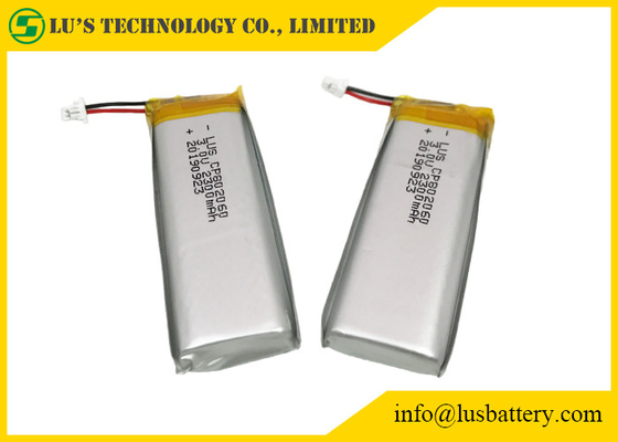 Призменная гибкая батарея лития LiMnO2 3.0V 2300mAh HRL покрывая CP802060