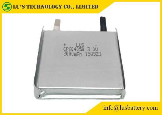 Батарея лития CP604050 RFID гибкая устранимая 3V 3000mah