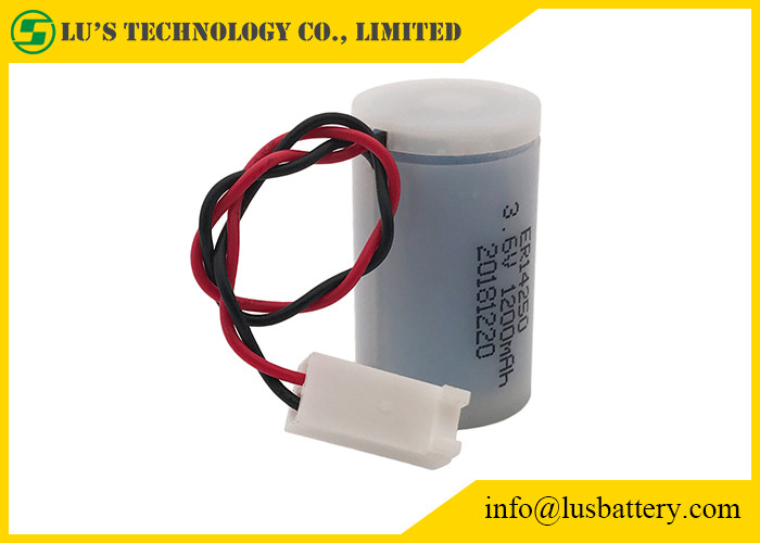 batteirs размера ER14250 3,6 v 1200mah lisocl2 батарей 1/2AA с пластиковым случаем для измерять