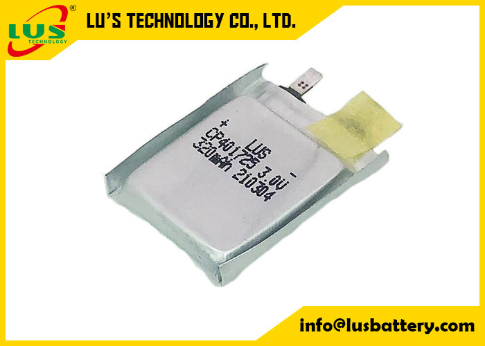 Тонкая батарея CP401725 на Trackable умный ярлык 3,0 вольта марганец лития 320 Mah гибкий