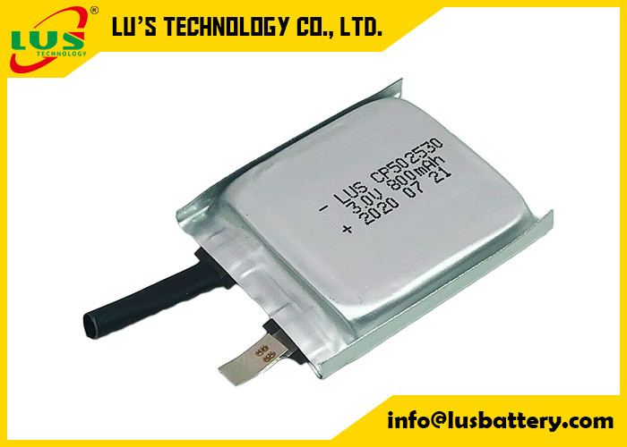 Ультра тонкий Limno2 тип литий-ионного аккумулятора батареи CP502530 3V 800mAh плоский не перезаряжаемые
