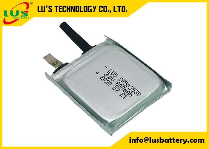 Ультра тонкий Limno2 тип литий-ионного аккумулятора батареи CP502530 3V 800mAh плоский не перезаряжаемые