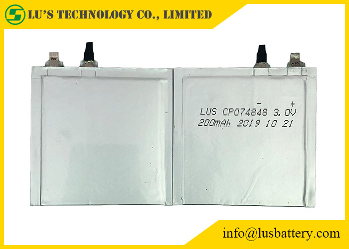 Клетка CP074848 мешка ультра утончает батарею 200mah 3,0 вольта для электронной полки Lables