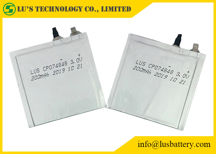 Клетка CP074848 мешка ультра утончает батарею 200mah 3,0 вольта для электронной полки Lables