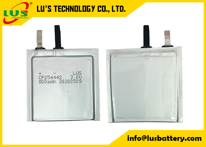 Ультра тонкая батарея батареи CP254442 800mah Lipo 3.0V LiMnO2 для прибора замка RFID