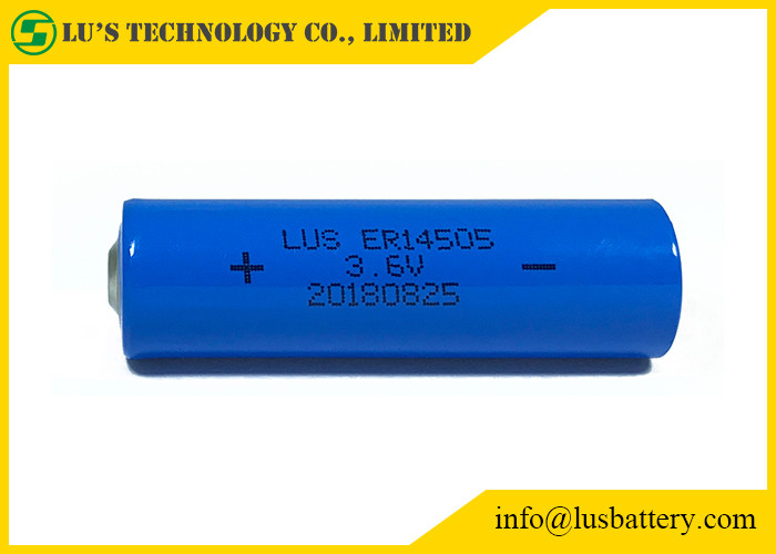 Спиральная батарея хлорида Thionyl лития батареи лития v 2400mah клетки ER14505 AA 3,6