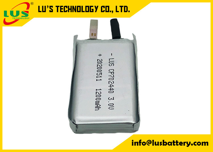 Клетка 3.0V 1500mAh батареи CP702440 LiMnO2 ультра тонкая для портативного слушая прибора