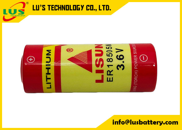 Спиральный тип основная батарея ER18505M UHR-ER18505 батареи лития 3.6V 3600mAh Li SOCl2