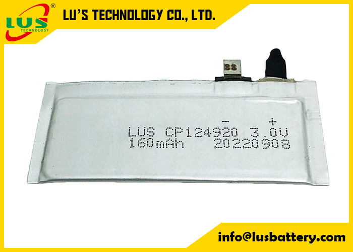 Батарея двуокиси марганца лития батареи Li Mno2 пакета CP144920 150mah 3v ультра тонкая мягкая