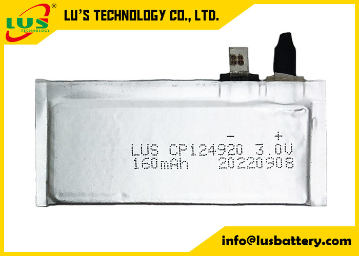 Батарея двуокиси марганца лития батареи Li Mno2 пакета CP144920 150mah 3v ультра тонкая мягкая