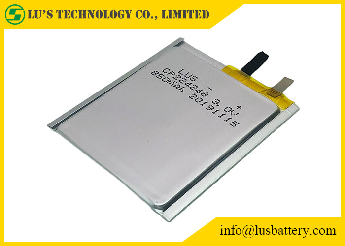 Длинная жизнь батареи CP224248 3.0v 850mah клетки RFID тонкая для бирок Bluetooth