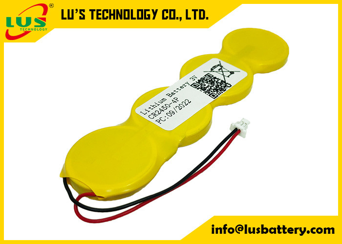Батареи кнопки лития CR2450 2400mah 3v чеканят пакет клетки для умных бирок