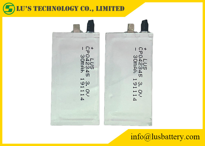 Клетка CP042345 батареи RFID ультра тонкая для батареи батарей лития 3.0v смарт-карт 35mah limno2