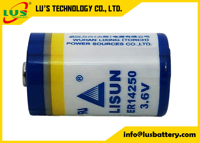 батарея ER14250 хлорида Thionyl лития 3.6V 1.2Ah для электроники корабля
