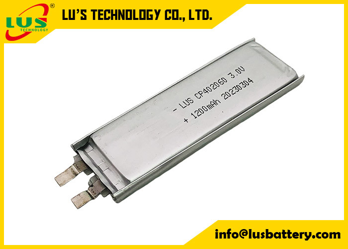 Вольт 1200mah клетки CP402060 3,0 мешка Limno2 для батареи CMOS с 10 летами срока годности при хранении