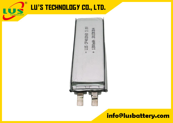 Вольт 1200mah клетки CP402060 3,0 мешка Limno2 для батареи CMOS с 10 летами срока годности при хранении