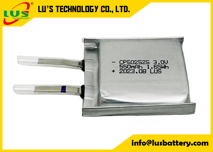 Основная батарея батареи лития CP502525 3v Li-MnO2 батарея батареи лития 550 Mah Не-перезаряжаемые для электронной игрушки