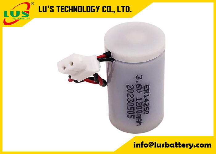 Не-перезаряжаемые размер 3.6V 1200mAh батареи ER14250 1/2 AA хлорида Thionyl лития (Li-SOCl2) с водоустойчивым случаем