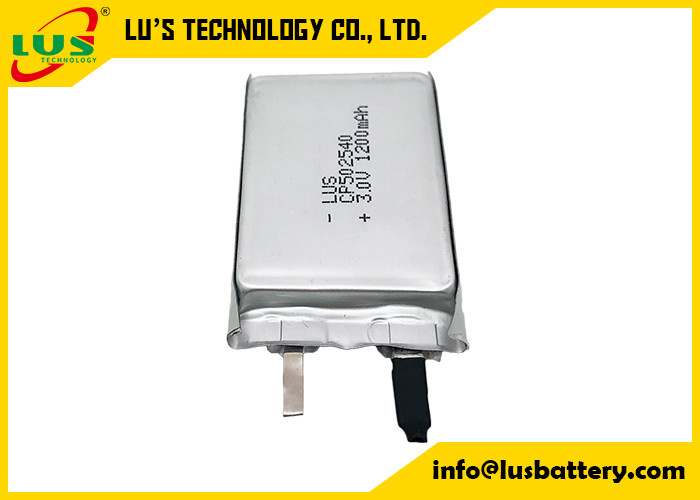Не перезаряжаемая литий-ионная батарея с тонкой пленкой CP502540 3V 1200mAh CF502540 Литий-ионная батарея с тонкой пленкой