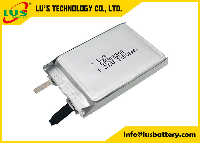 Не перезаряжаемая литий-ионная батарея с тонкой пленкой CP502540 3V 1200mAh CF502540 Литий-ионная батарея с тонкой пленкой