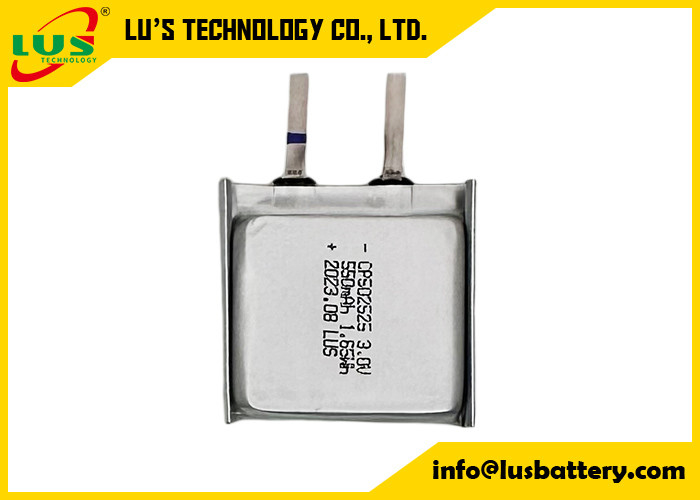 LiMnO2 Ультратонкая ячейка 3V CP502525 батарея Молокая батарея CP502525 3v 550mAh батарея умной карты