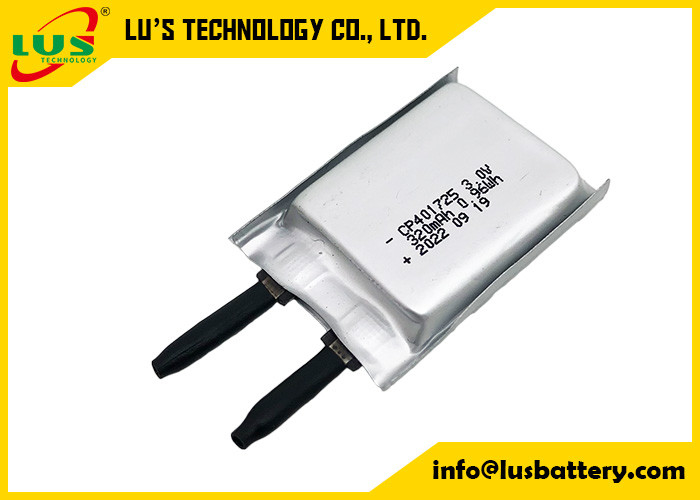 CP401825 Полимерная батарея 3.0V 320mah Li MnO2 Ультратонкопленочные батареи CP401725 Плоская батарея для трекера