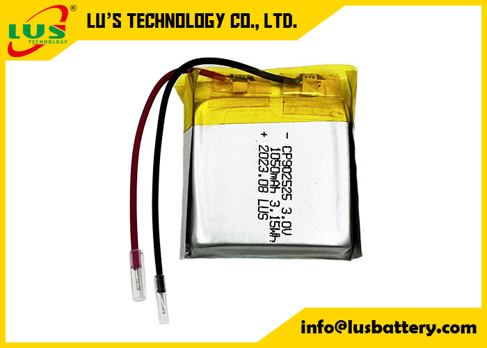 CP902525 Диоксид лития и марганца 3V Батарея 3.0v 1050mah CP1002525 Неперезаряжаемые тонкие батареи