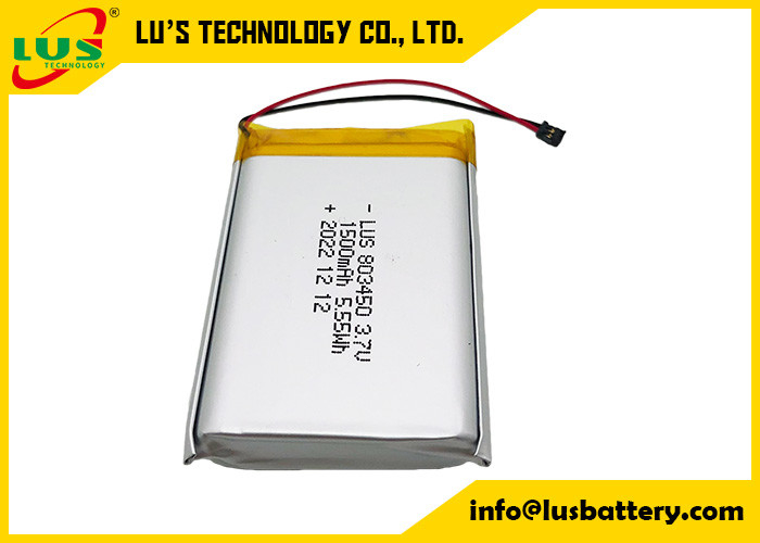 Литий-полимерная батарея 1500mAh 5.55Wh LP803450 1500mAh 3.7V перезаряжаемая литий-полимерная батарея LP803450