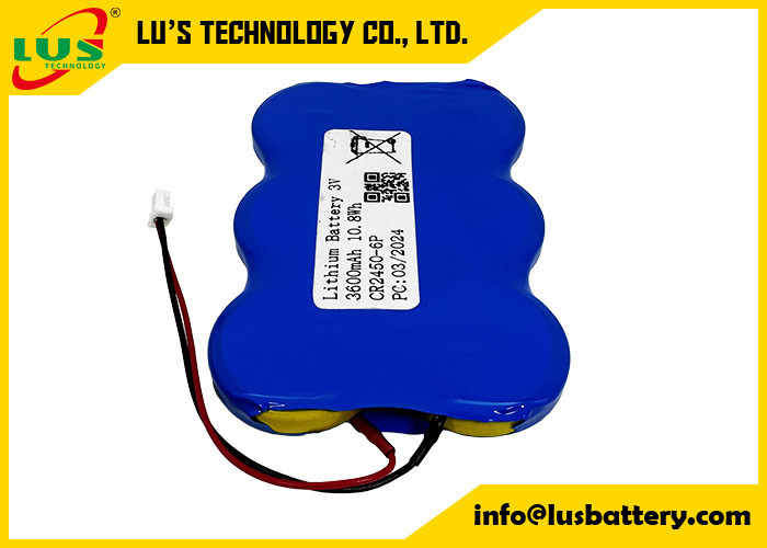CR2450 в параллельном CR2450-6P настройка 3V литий кнопка батарея 3600mah ционная ячейка