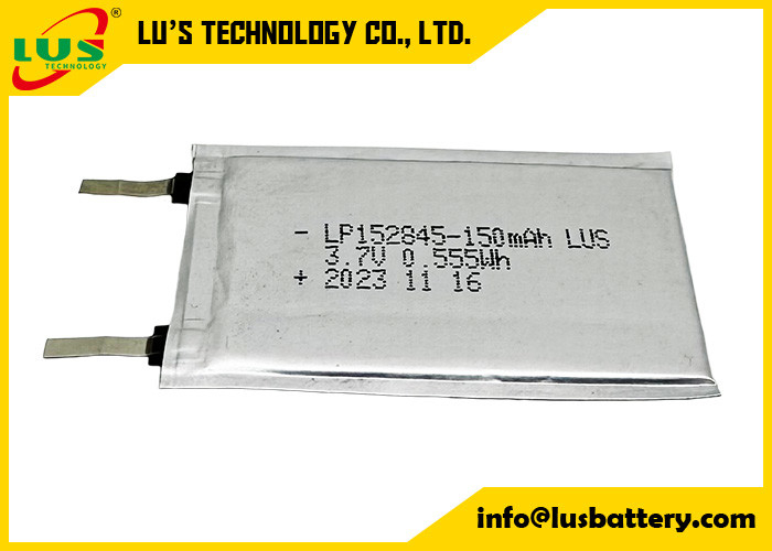 LP152845 3.7V перезаряжаемая полимерная литий-ионная батарея 150mah LiPo батарея LP152845 3.7V
