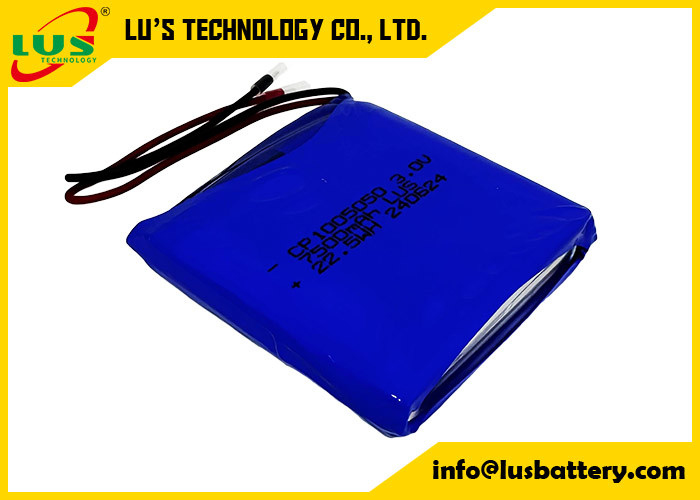 CP1005050 Литий Pouch Cell Поставщик LUS батарея 3,0 v 7500mah тонкая батарея OEM