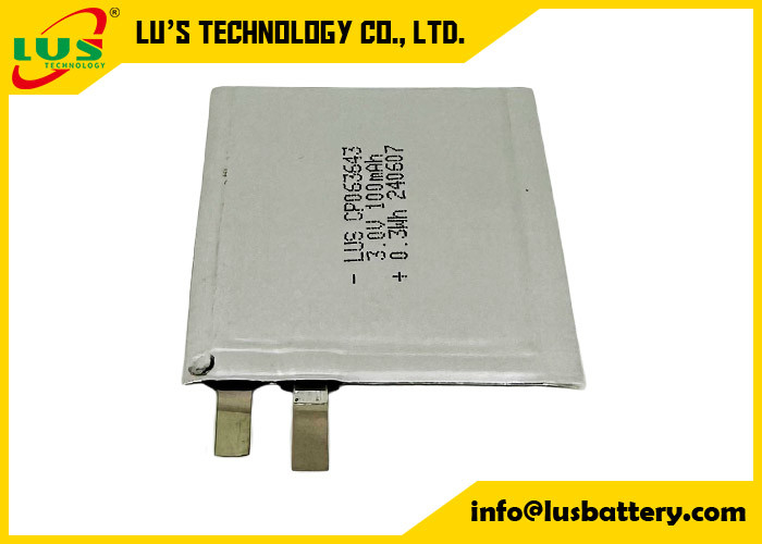 CP063643 3,0 вольт 100mAh Малая литийная батарея 3V CP063643 Ультратонкая батарея для IOT / RFID