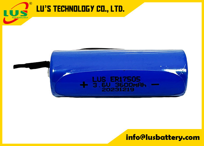 Неперезаряжаемая батарея 3600mAh 3.6 вольт ER17505 Литий тионилхлорид батарея пользовательские терминалы