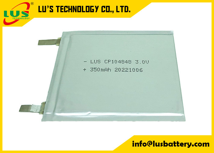 Тонкая батарея CP104848 3.0V 400mAh Li-MnO2 батарея 3,0 вольт плоская батарея