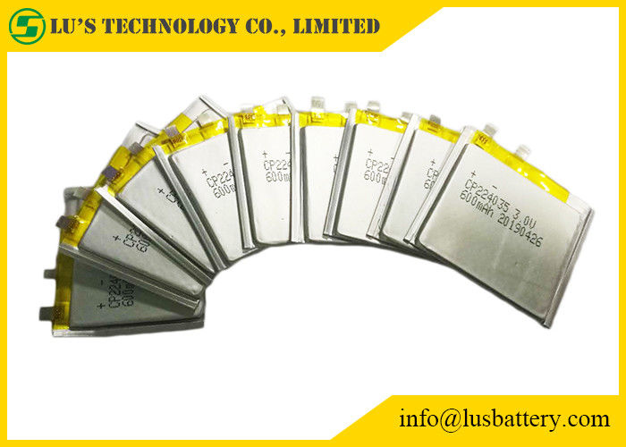 550mah ультра тонкая батарея лития батареи CP224035 3.0V тонкая для аварийных систем