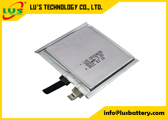 Батарея 3.0V 600mah CP224035 пакета марганца лития мягкая для вызывать локатор